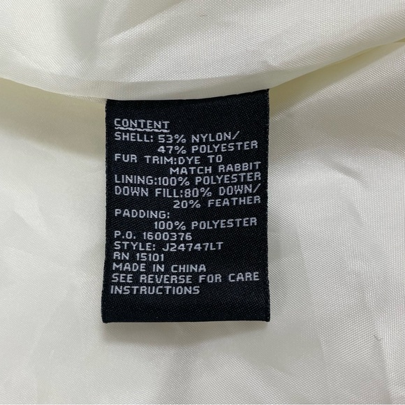 🔥Jones New York Down & Feather Puffer Jacket Winter Coat Women Size Large - Picture 9 of 15